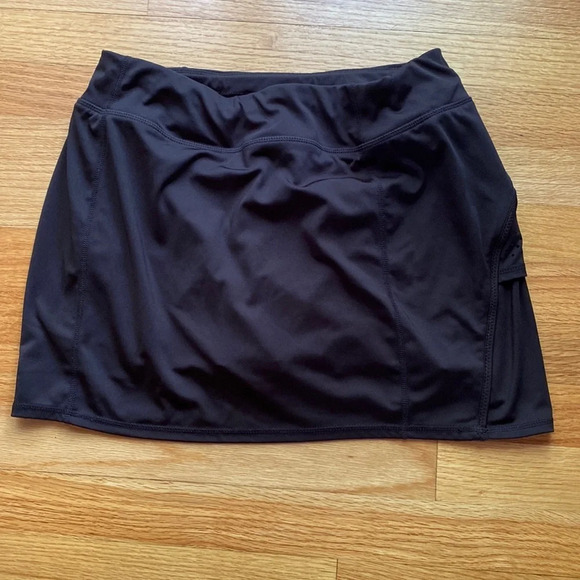 Tangerine Pants - Tangerine Black Athletic Skort Perforated Laser Cut Pickleball Pickle Ball Golf